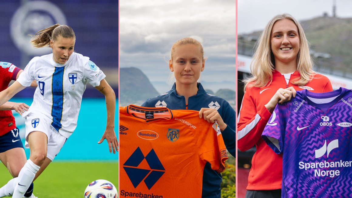 Sommerens overganger i Toppserien og 1. divisjon